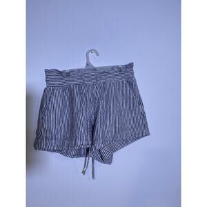 A New Day Linen Blend Striped Shorts Sz S